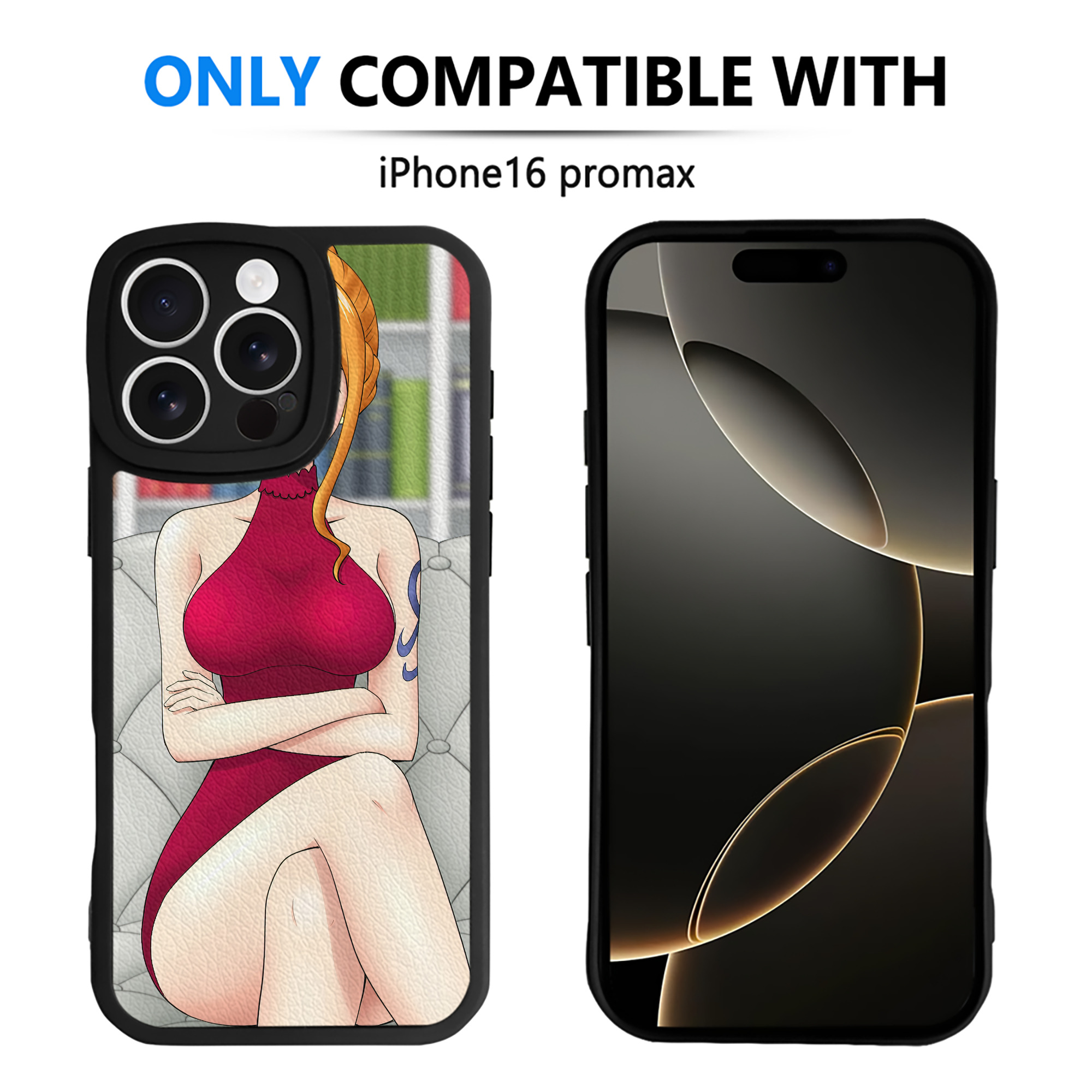 （画像用） ワンピース ONE PIECE 【iPhone 16シリーズ対応】シリコンスマホケース（レザー調） 材質：シリコン